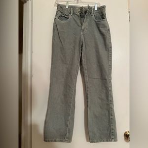 Zara green straight leg jean size 6, great condition